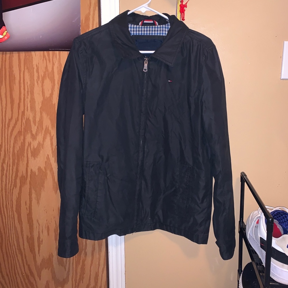 Small navy blue tommy jacket